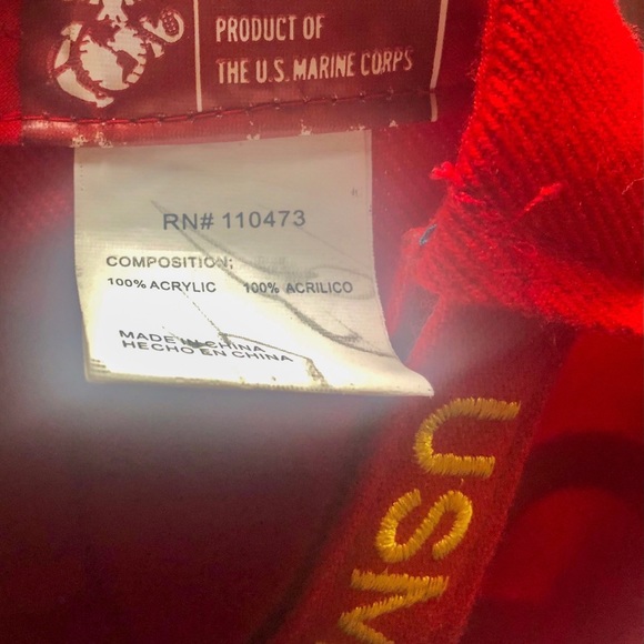 💜 💜3/$15💜💜Authentic’MARINES’ Red Baseball Cap - Picture 5 of 5